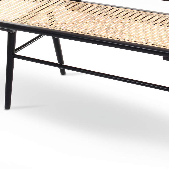 LULABY Bench Solid Black & Natural