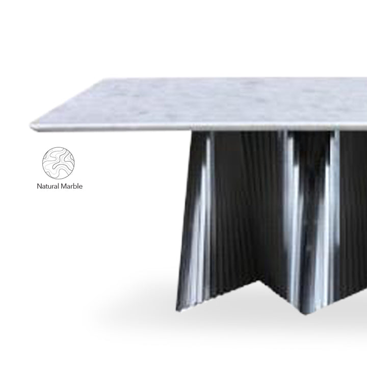 BASIL Natural Marble Dining Table