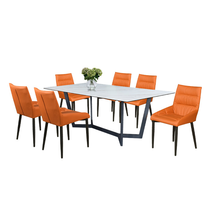FRANCO IV 6 Seater Ceramic Dining Set