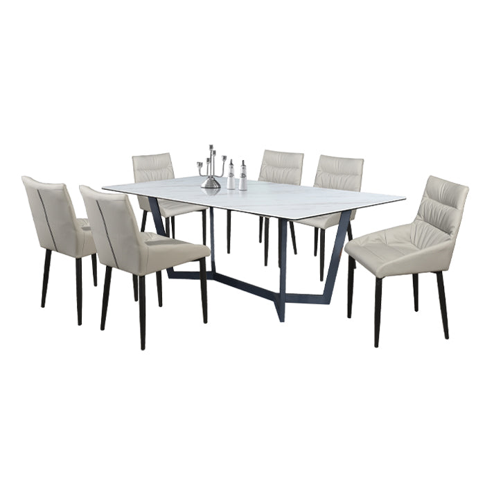 FRANCO III 6 Seater Ceramic Dining Set