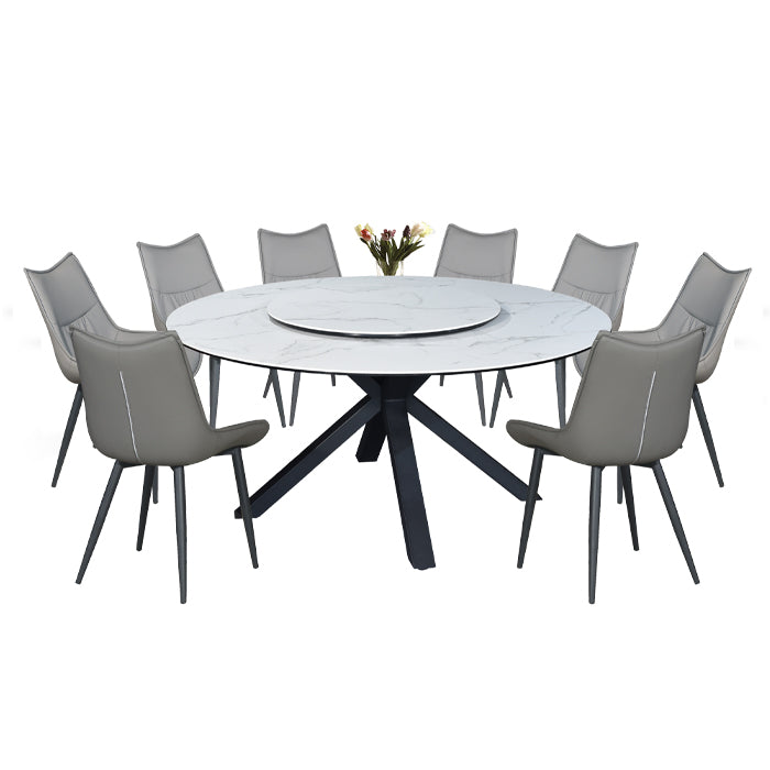 SANDRO 8 Seater Ceramic Dining Set