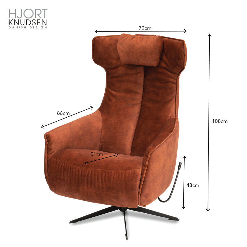 TILFREDS Recliner Sofa