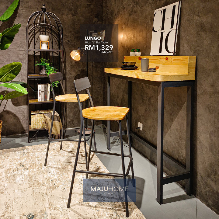 LUNGO High "L" Bar Table