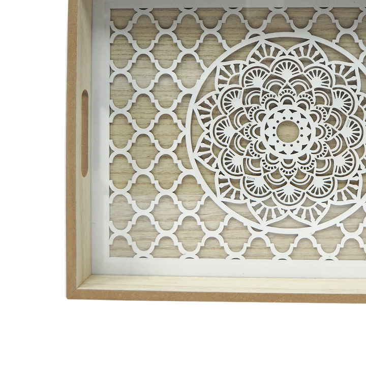 White Flower Tray