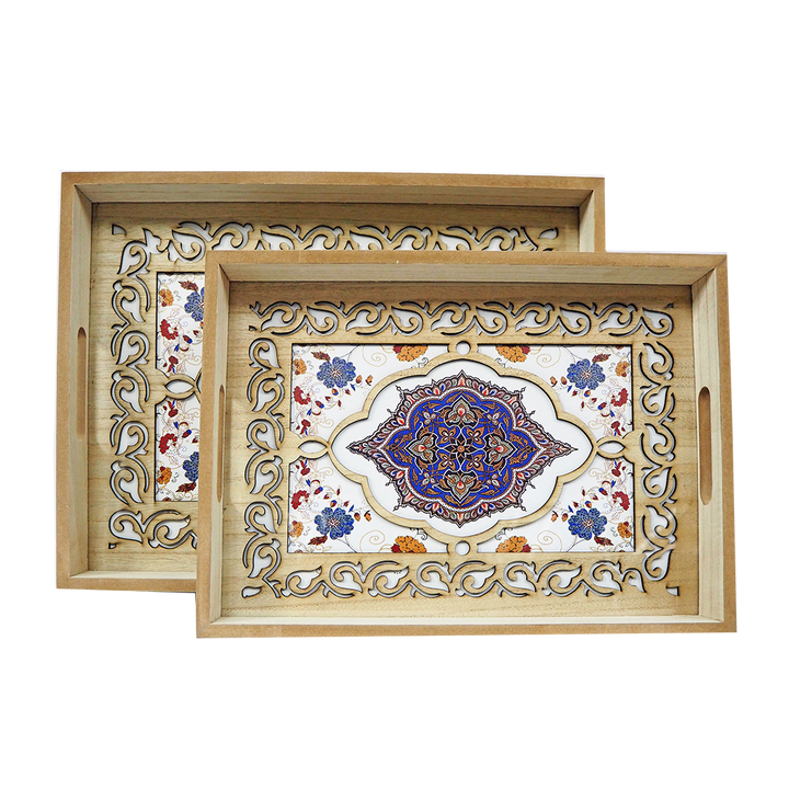 Blue Flower Tray