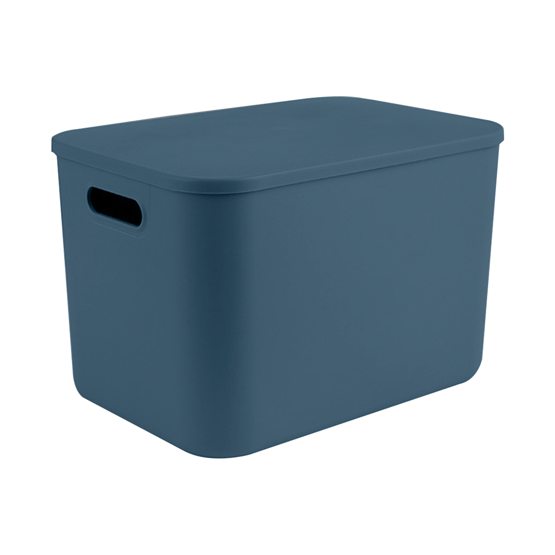 Multipurpose Plastic Storage Box With Handles & Lid
