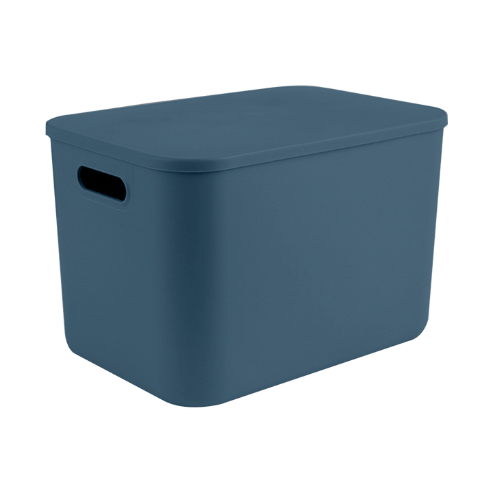 Multipurpose Plastic Storage Box With Handles & Lid