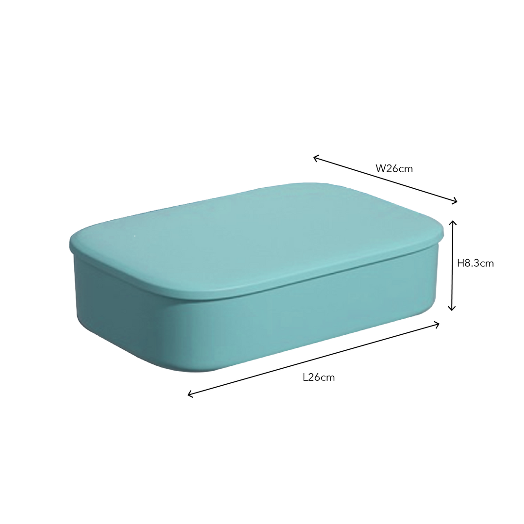 Flat Multipurpose Plastic Storage Box With Lid