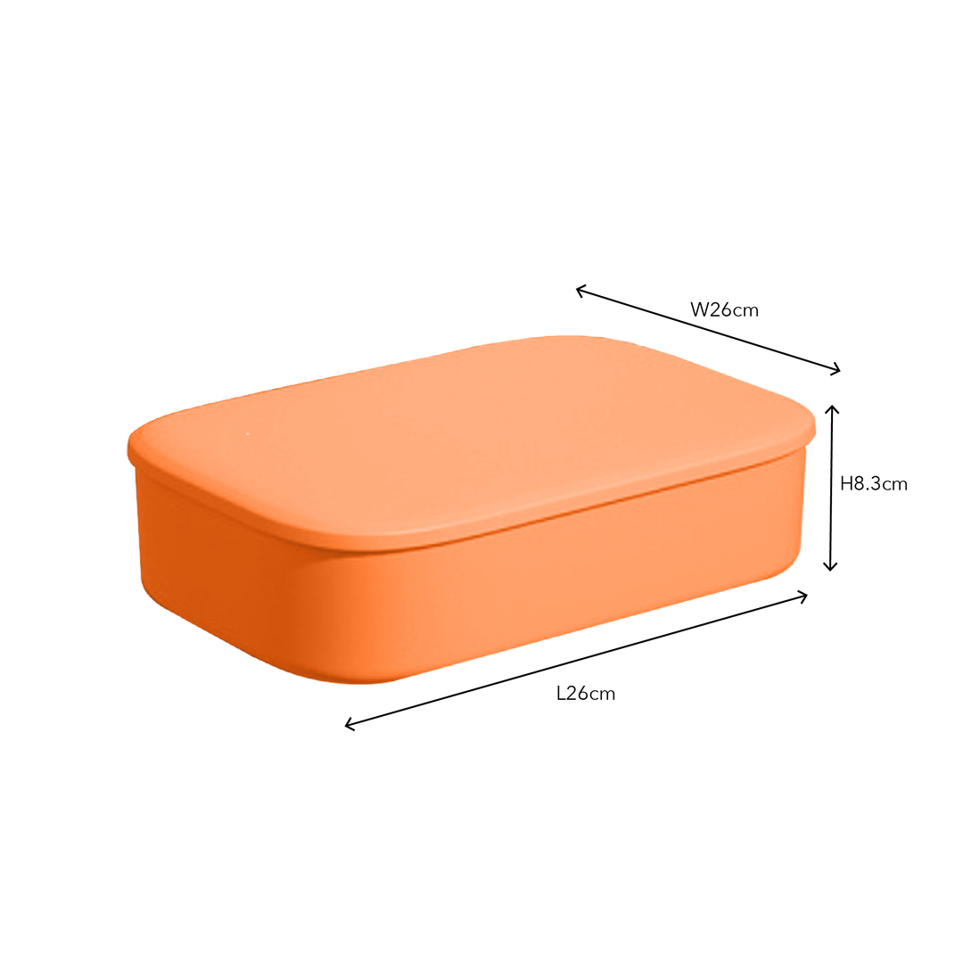 Flat Multipurpose Plastic Storage Box With Lid