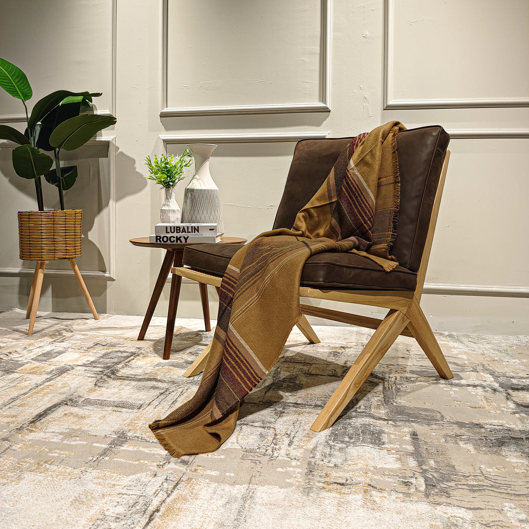 NOAH Rattan Lounge Chair White Ash