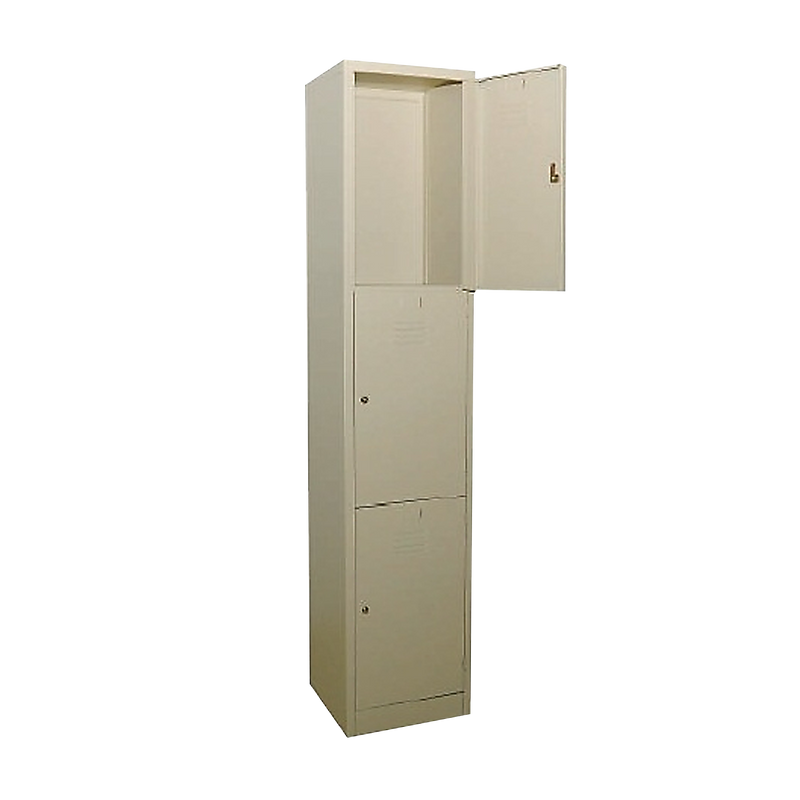 S114/3 3 Compartments Steel Locker