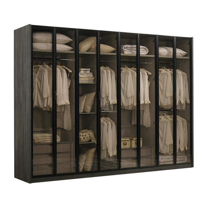 BELLE Designer Glass Closet 6 - 10 Doors