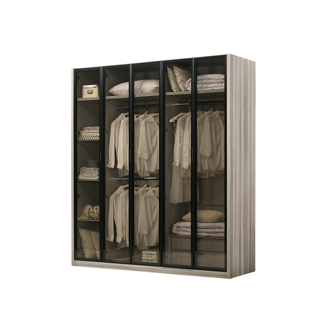 BELLE Designer Glass Closet 6 - 10 Doors