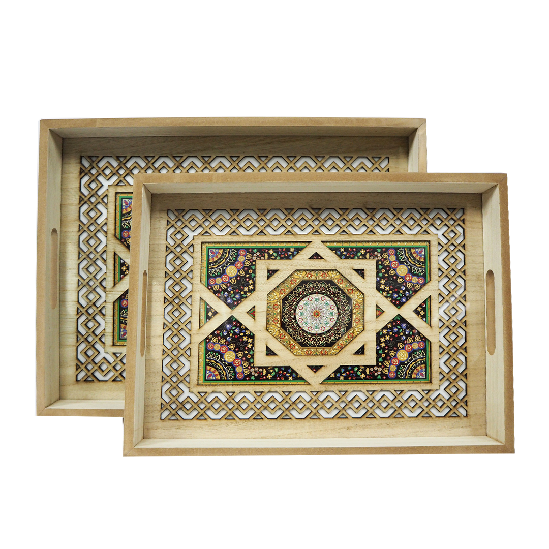 Black Flower Tray