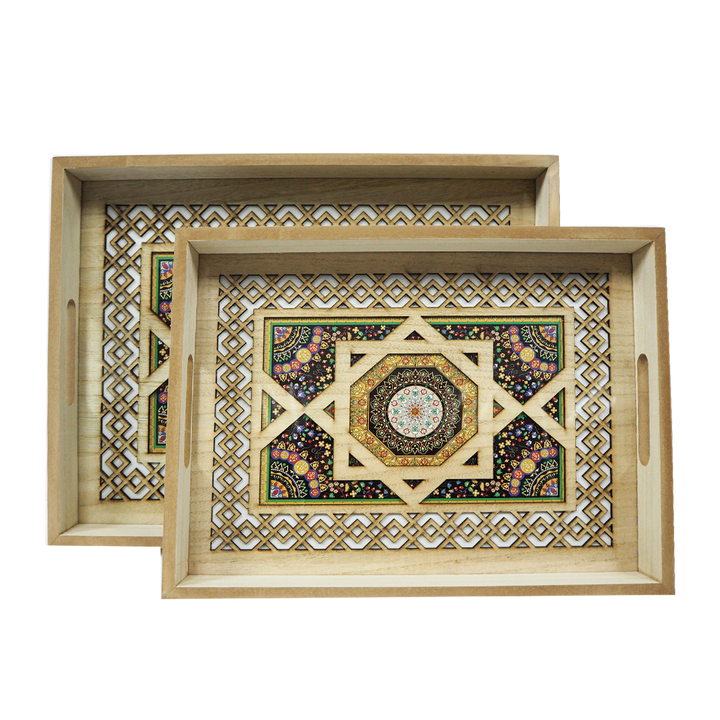 Black Flower Tray