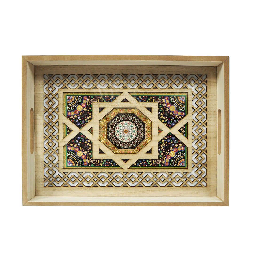 Black Flower Tray