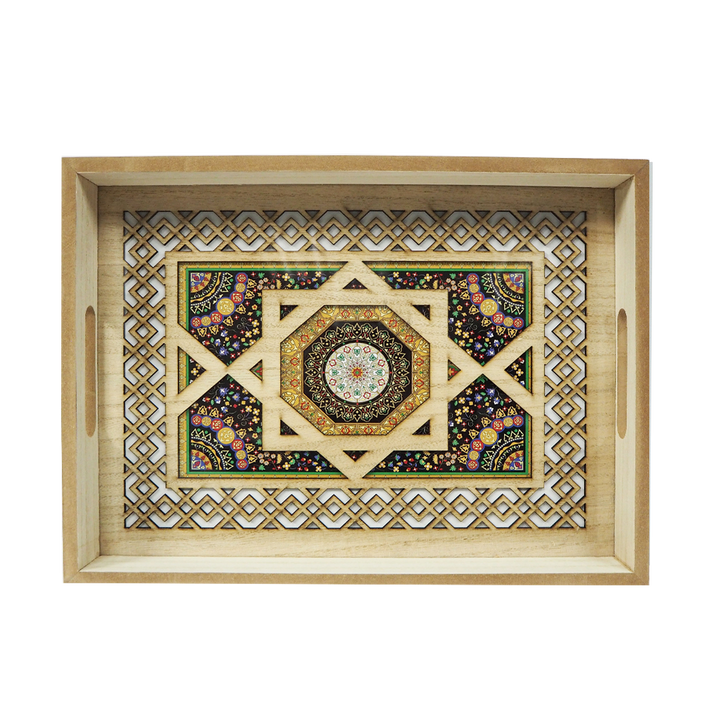 Black Flower Tray
