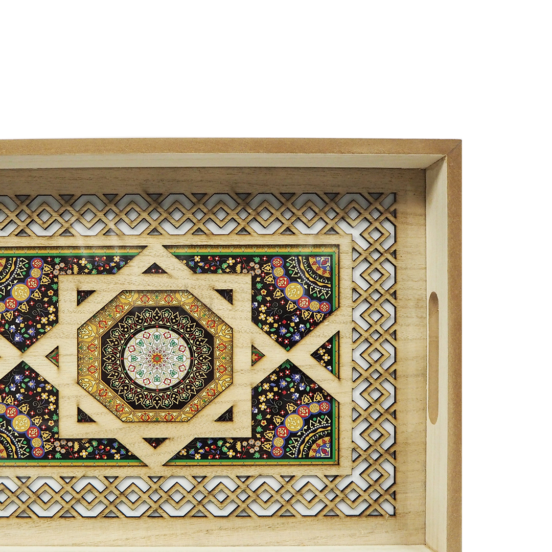 Black Flower Tray