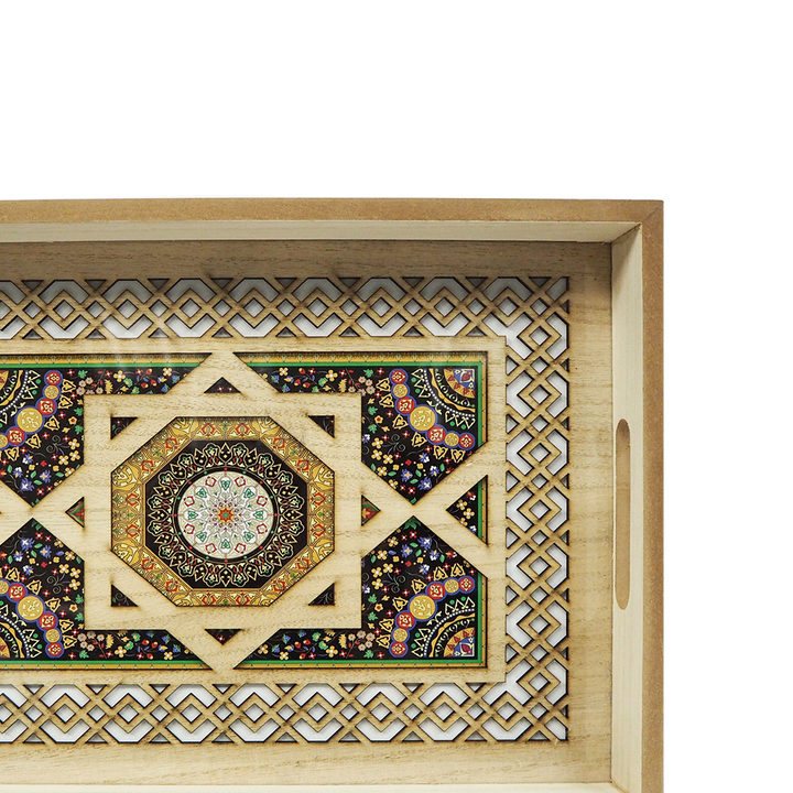 Black Flower Tray