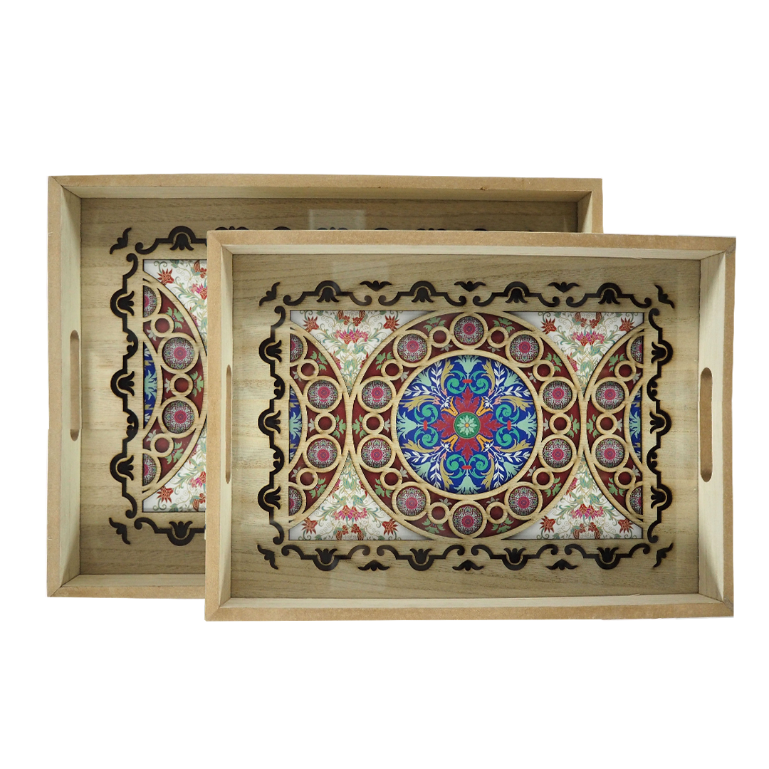 Red Flower Tray