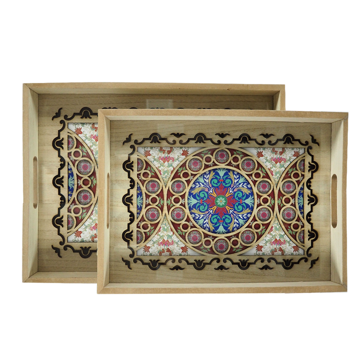 Red Flower Tray