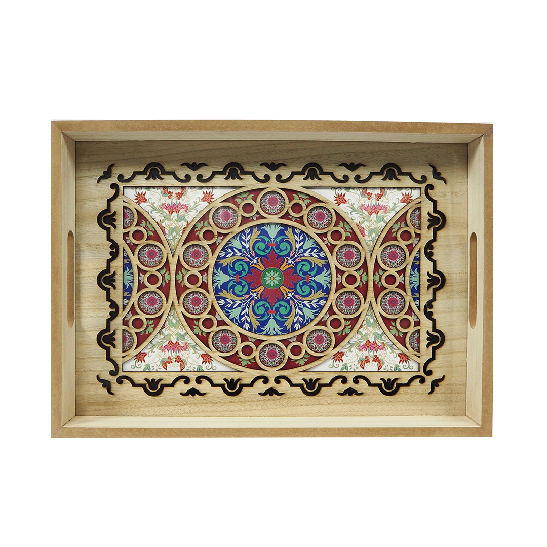 Red Flower Tray
