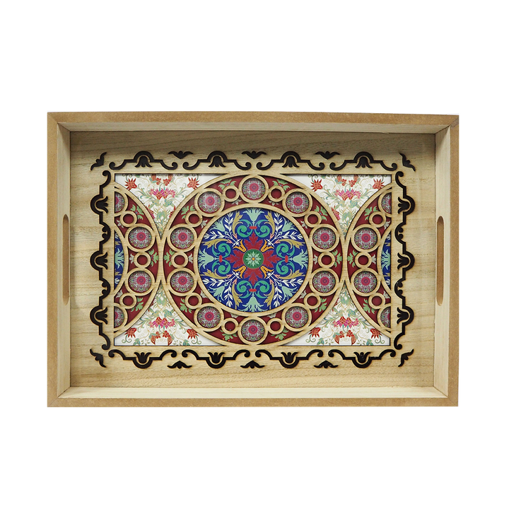 Red Flower Tray