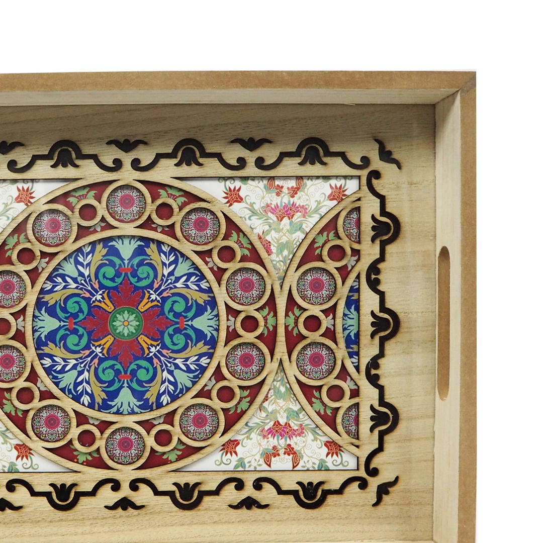 Red Flower Tray