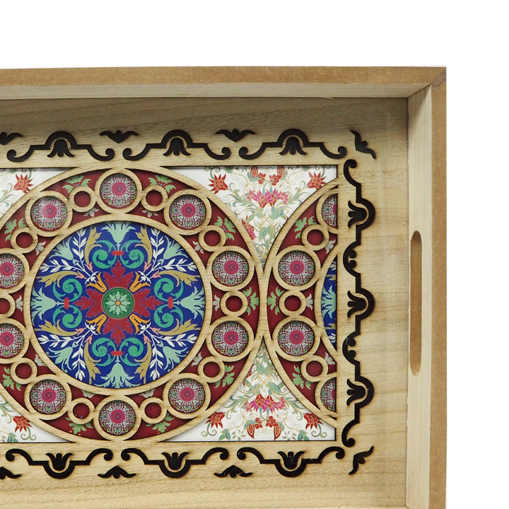 Red Flower Tray