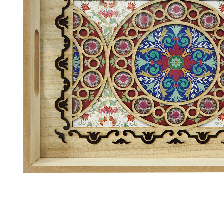 Red Flower Tray