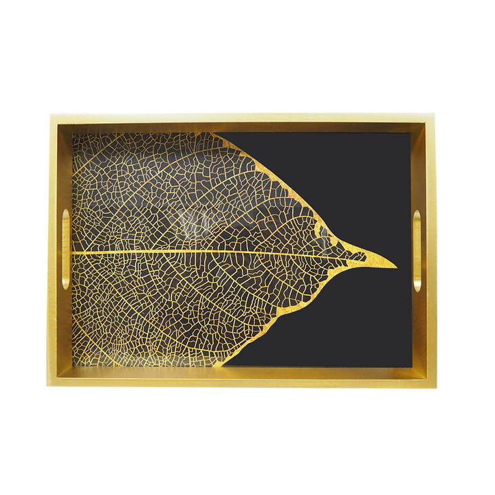 Gold Frame Leaf Tray