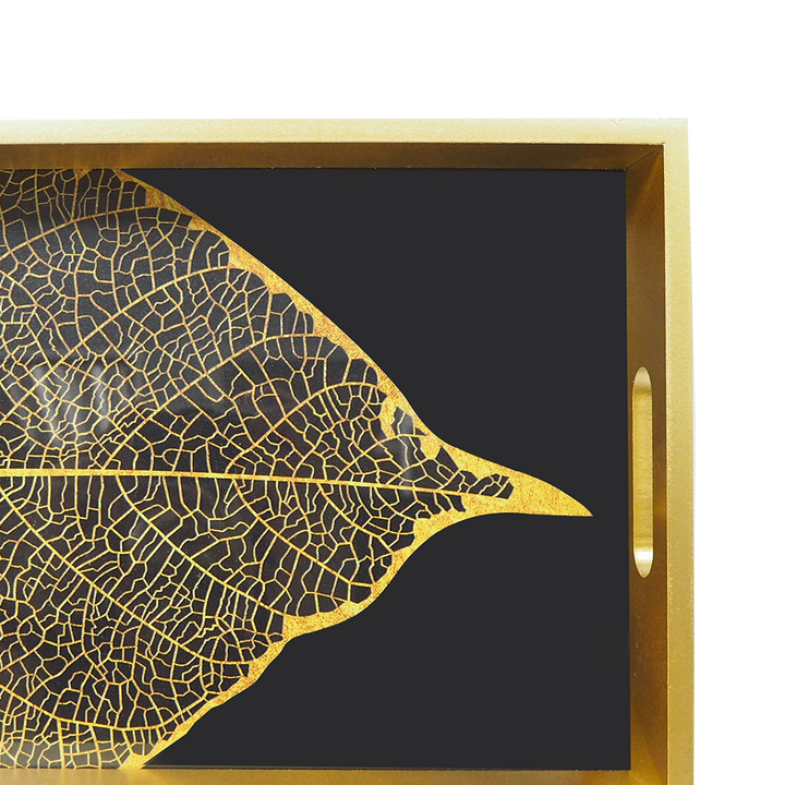 Gold Frame Leaf Tray