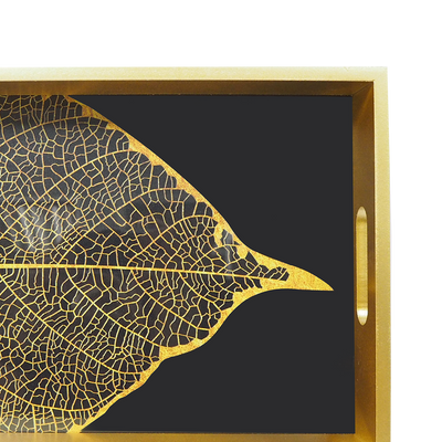 Gold Frame Leaf Tray