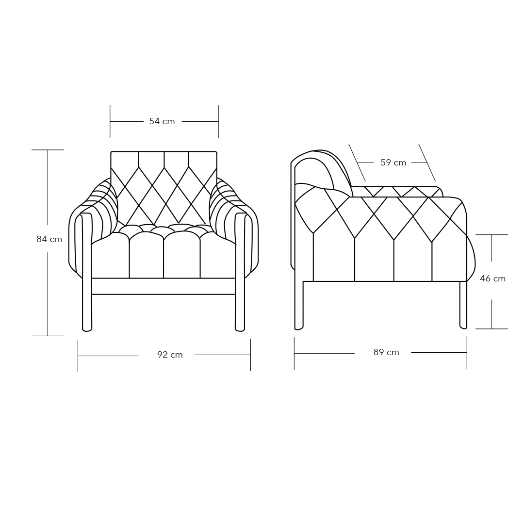 YLANG Leather Arm Chair