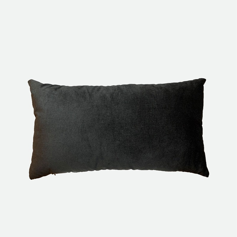 Designer Pillow (Long pillow) Stripes Black-Gold-White