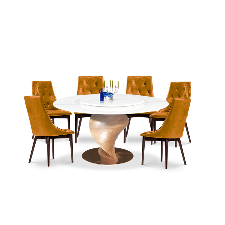 ARLENE II Marble Dining Set