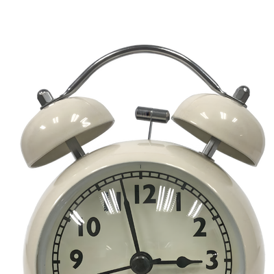 Silent Metal Bell Alarm Clock 3"