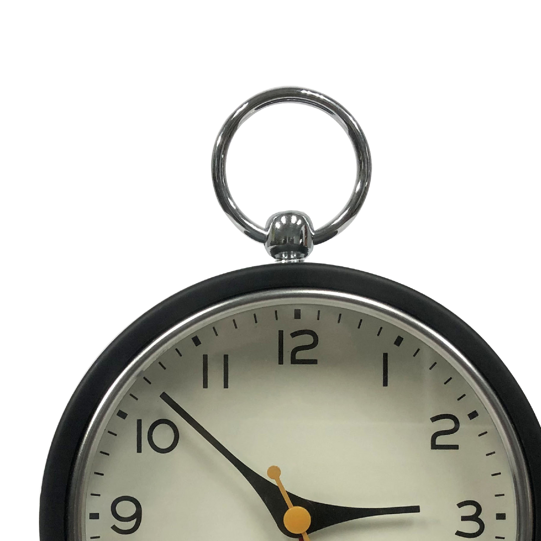 Single Ring Silent Metal Alarm Clock 4"