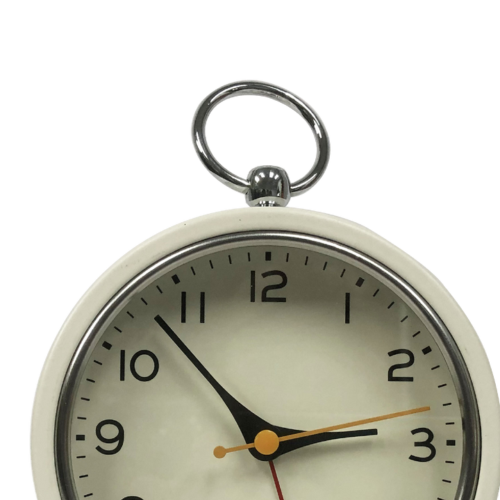 Single Ring Silent Metal Alarm Clock 4"