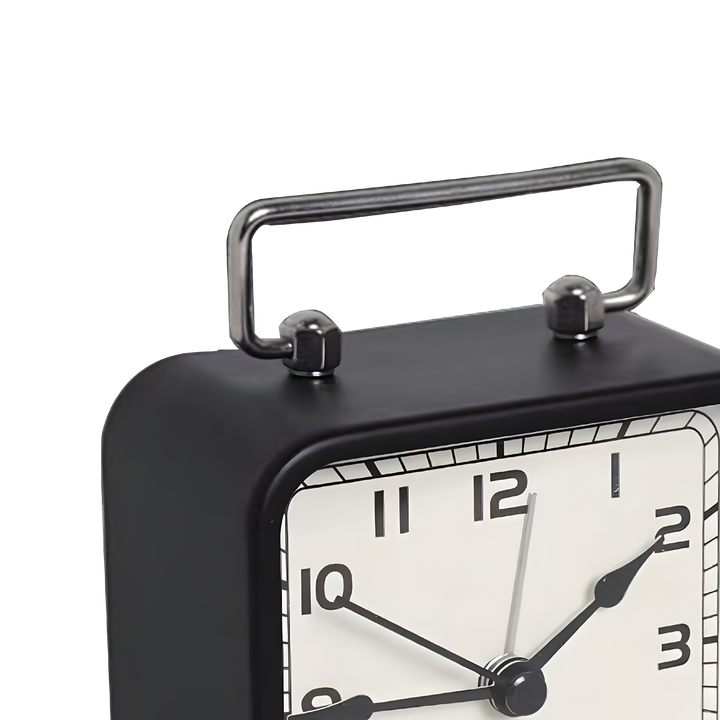 Square Silent Metal Alarm Clock 3.5"