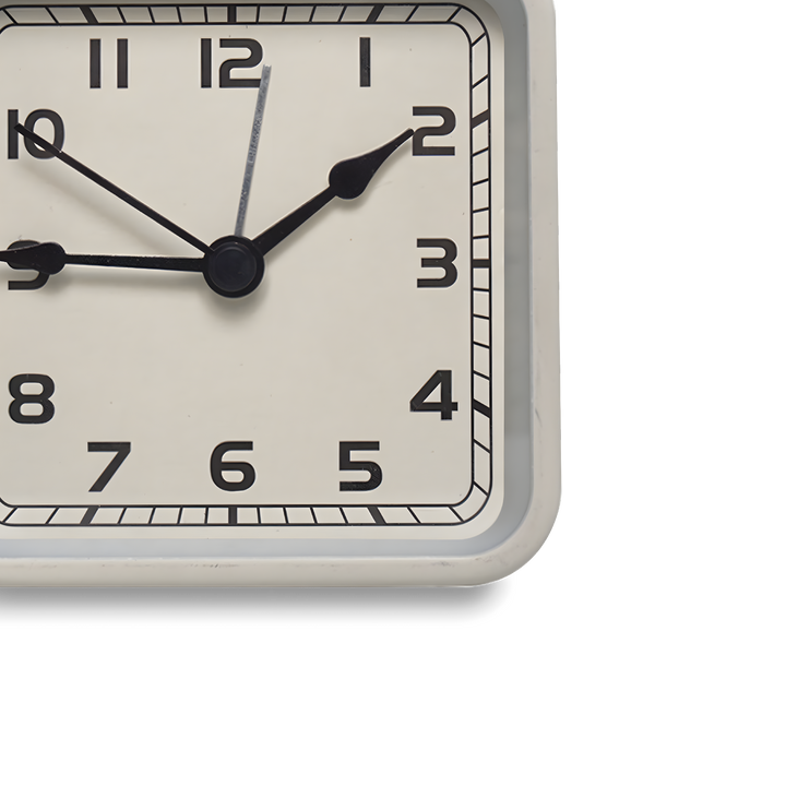 Square Silent Metal Alarm Clock 3.5"