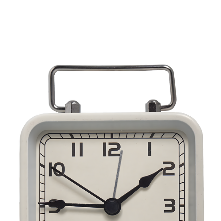 Square Silent Metal Alarm Clock 3.5"