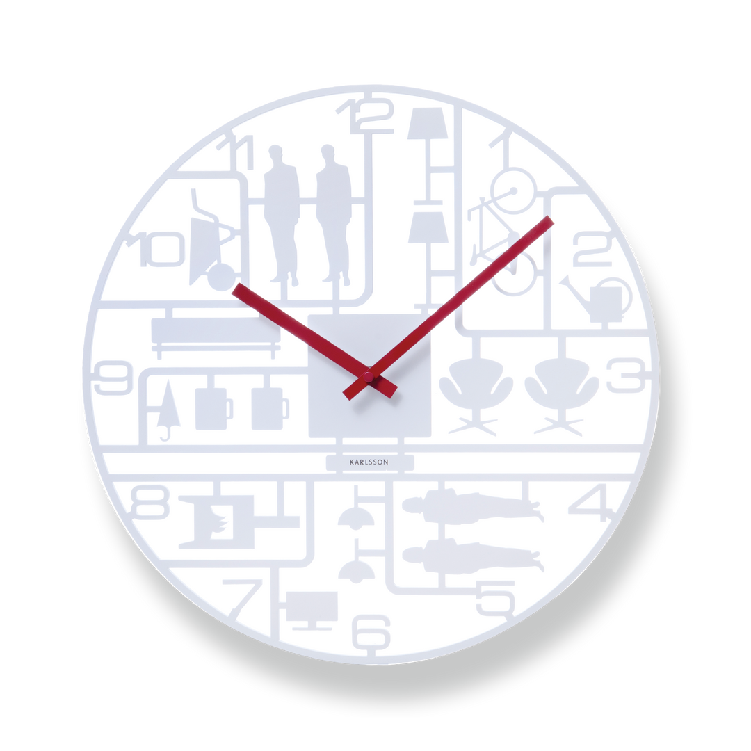 KARLSSON Model Kit Plastic Wall Clock 16"
