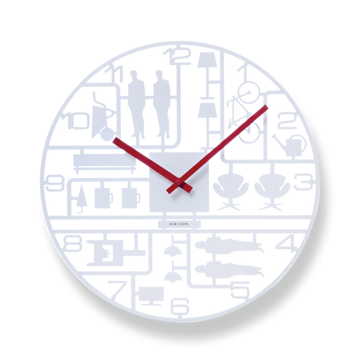 KARLSSON Model Kit Plastic Wall Clock 16"
