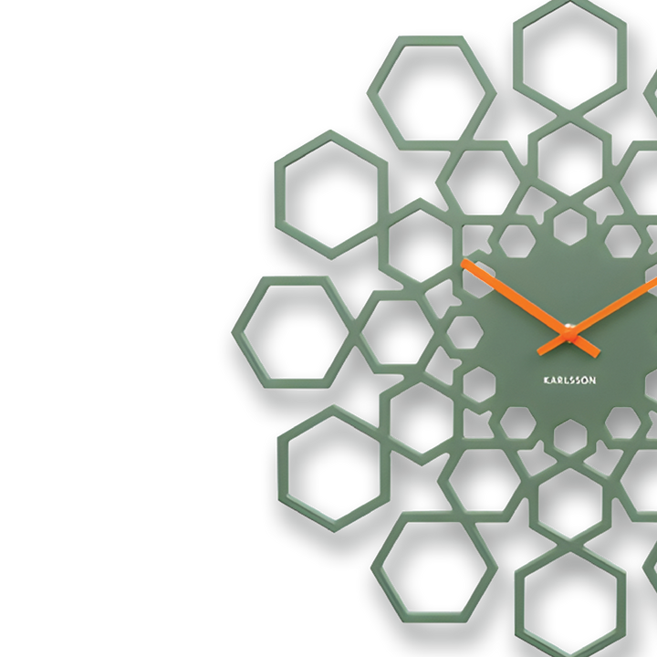 KARLSSON Sunshine Hexagon Wall Clock 19"