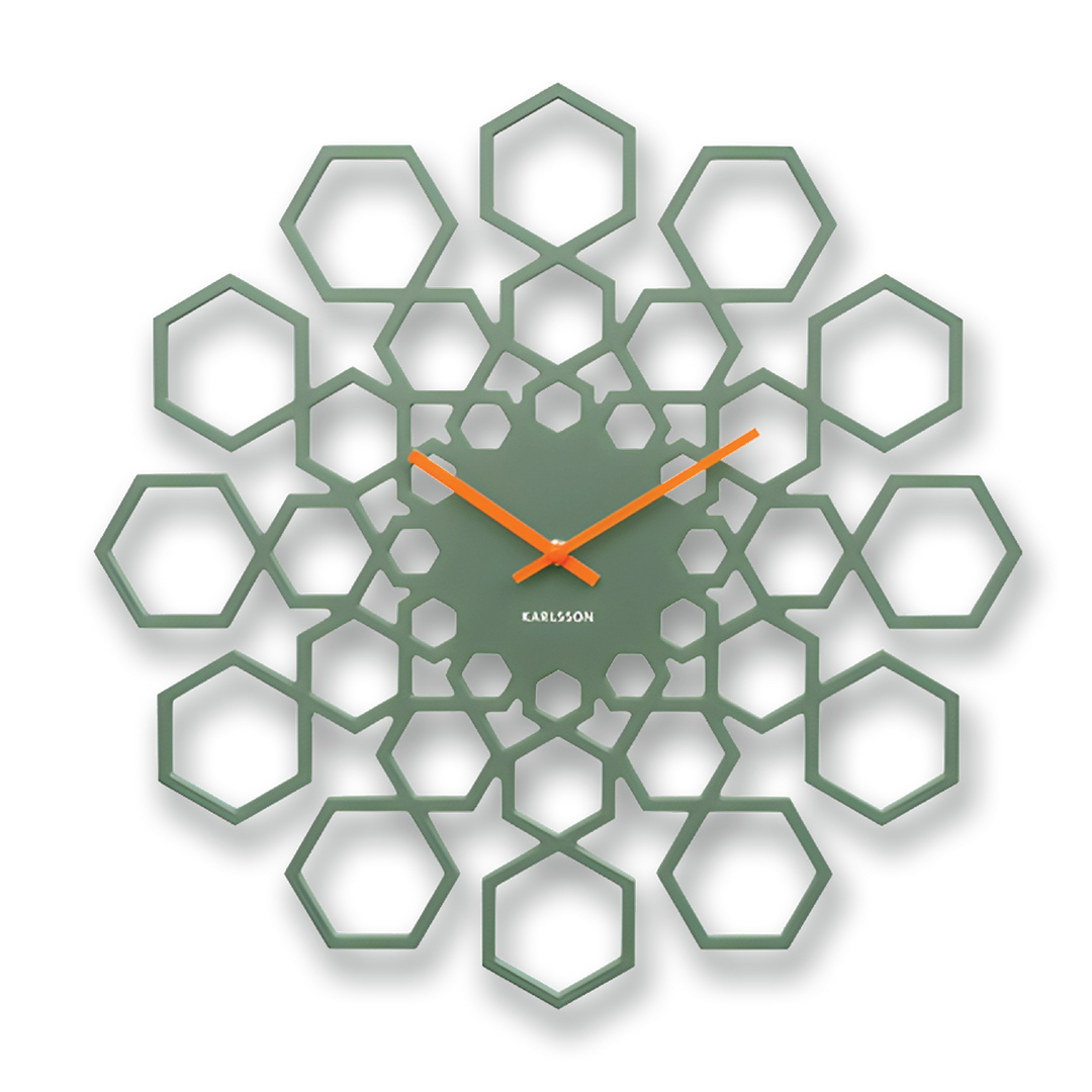 KARLSSON Sunshine Hexagon Wall Clock 19"