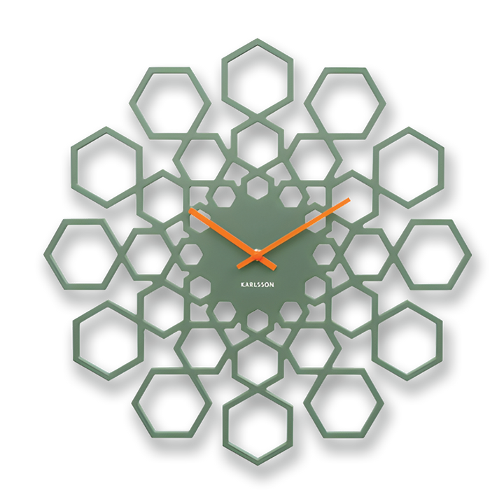 KARLSSON Sunshine Hexagon Wall Clock 19"