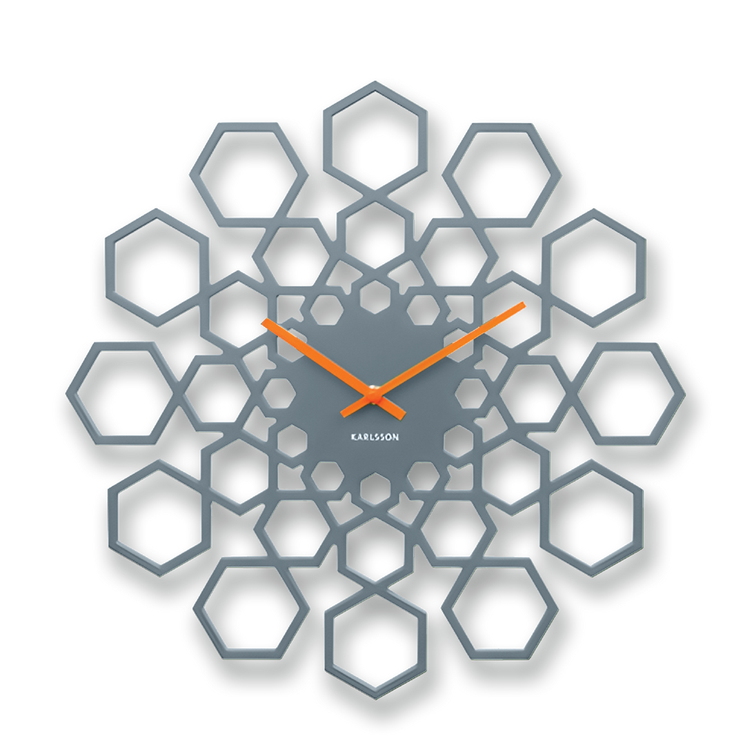 KARLSSON Sunshine Hexagon Wall Clock 19"