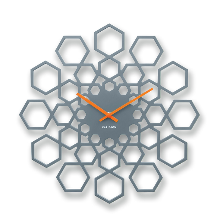KARLSSON Sunshine Hexagon Wall Clock 19"