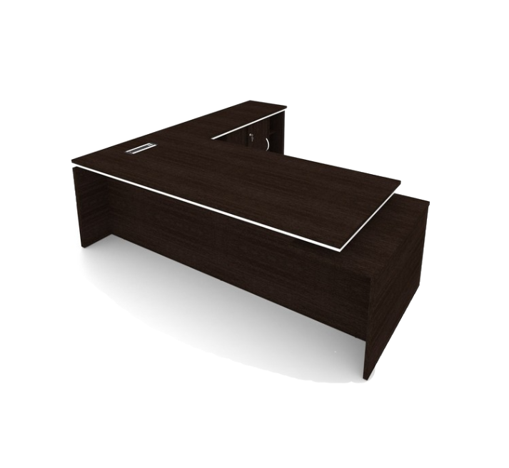 MARS Director Table with Side Cabinet & Pedestal